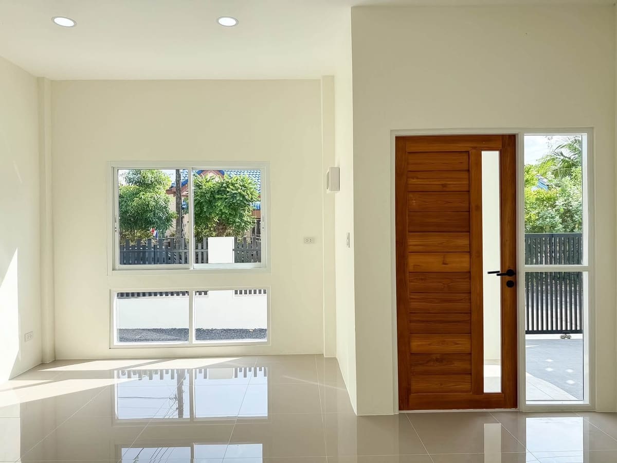 บ้านแฝดชั้นเดียว หมู่บ้านศรีสุชาติ 2 สามกอง-รัษฎา 10