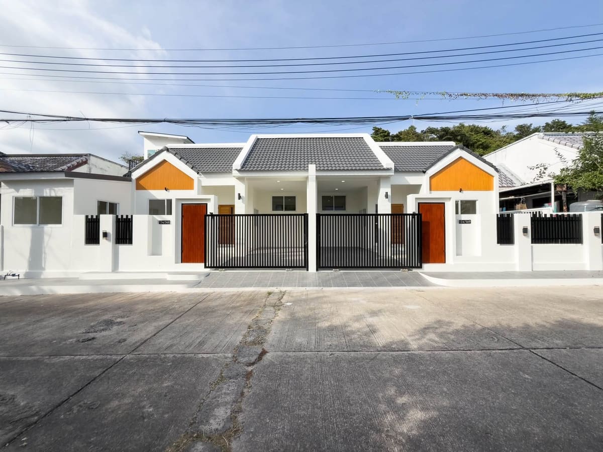 บ้านแฝดชั้นเดียว หมู่บ้านศรีสุชาติ 2 สามกอง-รัษฎา 2